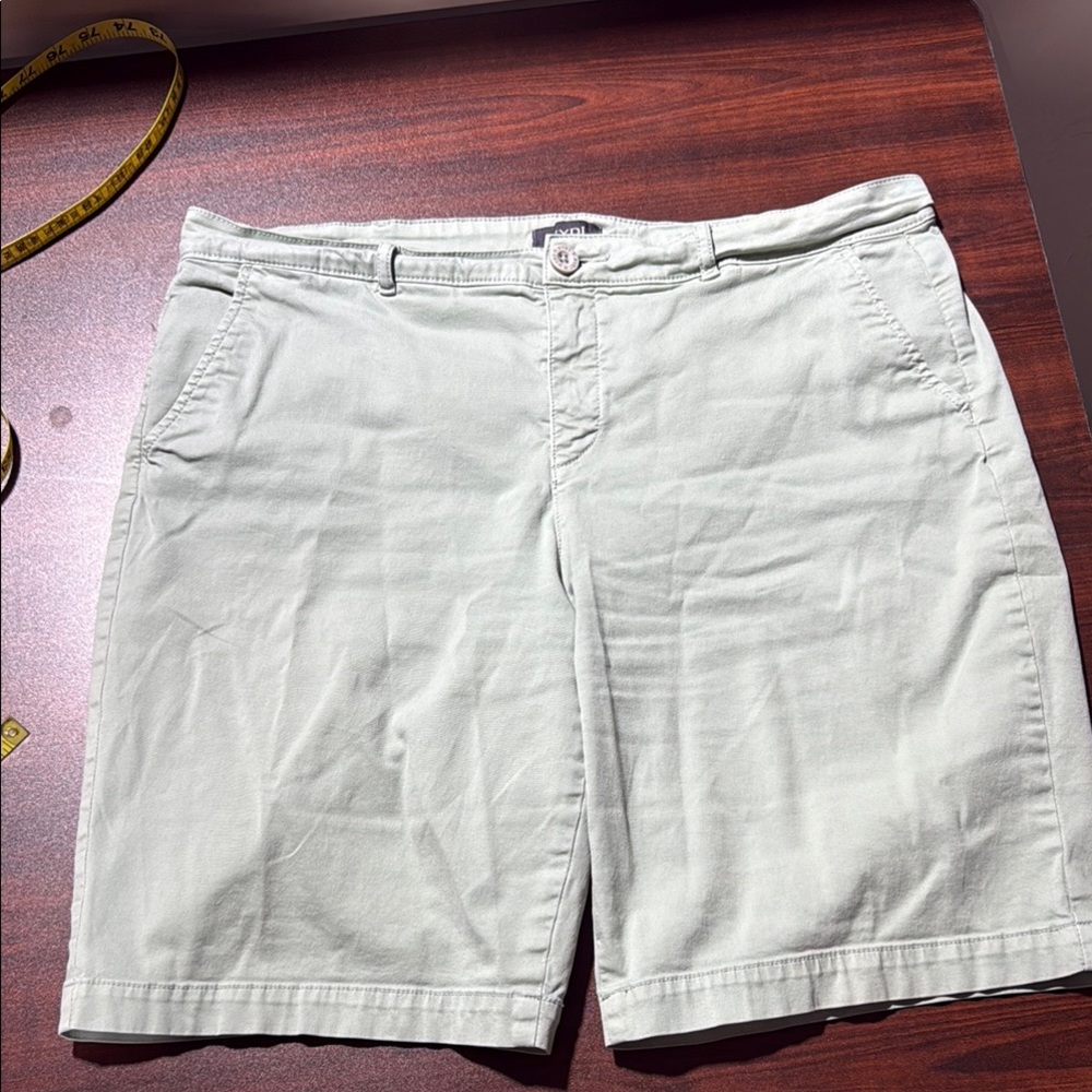 NYDJ Women's Sage Green Bermuda Shorts